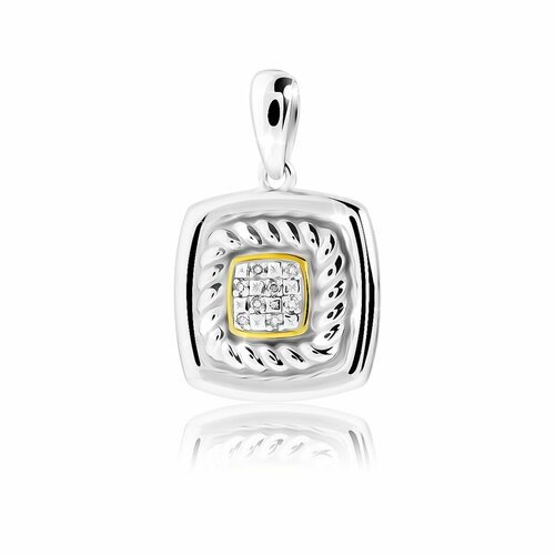 фото Подвеска valtera, серебро, 925 проба, бриллиант