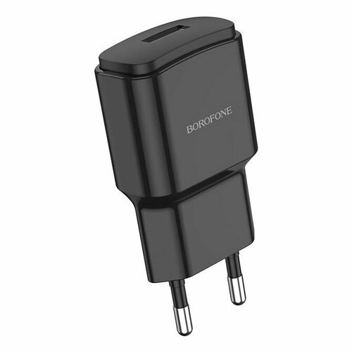 Сетевое зарядное устройство (СЗУ) Borofone BA48A (USB) 2.1 А, черный