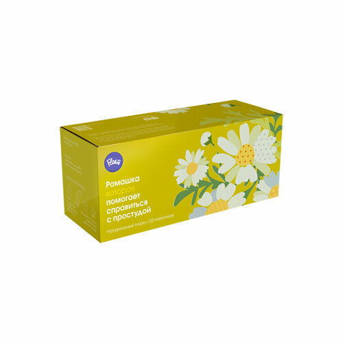 Floris Чайный напиток «Ромашка» помогает справиться с простудой в пакетиках, 37,5 г