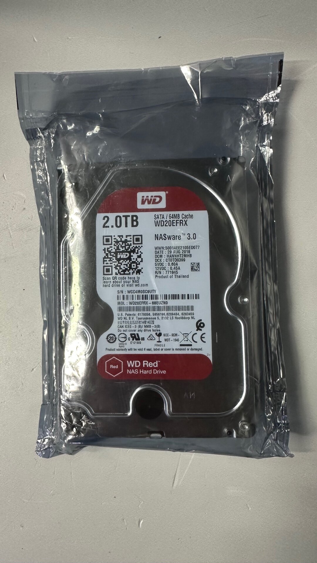 Жесткий диск Western Digital WD Red 2 ТБ WD20EFRX