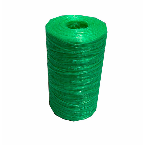 Пряжа (нить) полипропиленовая для вязания мочалок, игрушек, сумок. Цвет: трава (1шт)