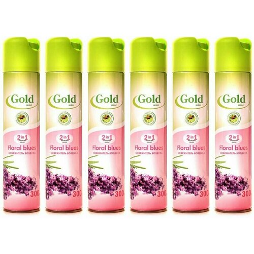 Gold mint Освежитель воздуха Цветочный, 300 мл, 6 штук