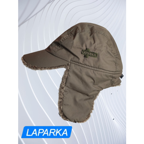 Шапка ушанка Laparka, размер XL, хаки