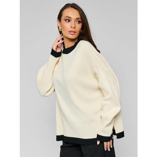 Свитер размер oversize 42-50, бежевый свитер размер oversize 40 50 желтый