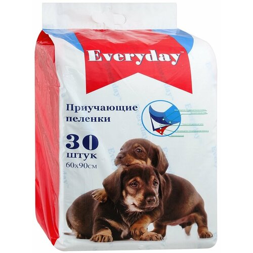 Everyday впитывающие пеленки для животных, гелевые 60х90 см, 30 шт