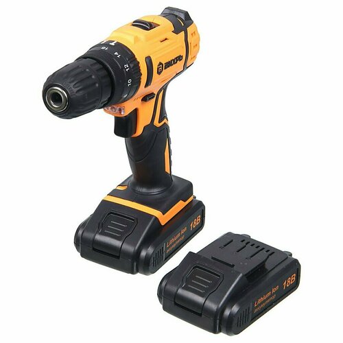 Аккумуляторная дрель-шуруповерт Вихрь ДА-18Л-2кУ 591100₽