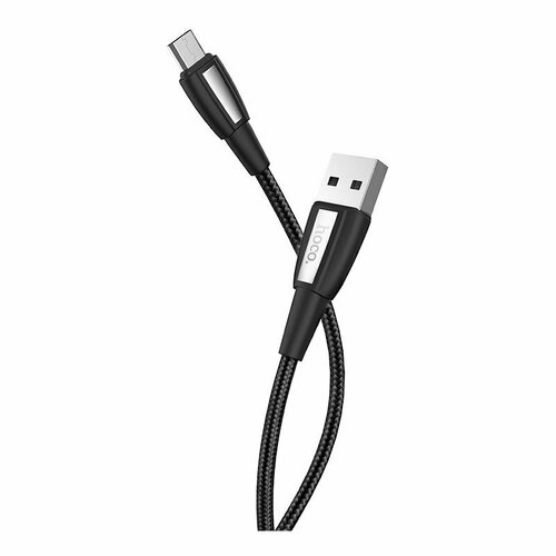 Дата-кабель Hoco X39 USB-MicroUSB (2.4 А) 1 м, черный кабель hoco upl12 plus usb microusb 1 2 м черный