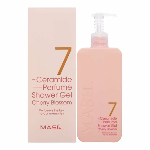 MASIL 7 CERAMIDE PERFUME SHOWER GEL CHERRY BLOSSOM Парфюмированный гель для душа с керамидами и ароматом цветка вишни 500мл