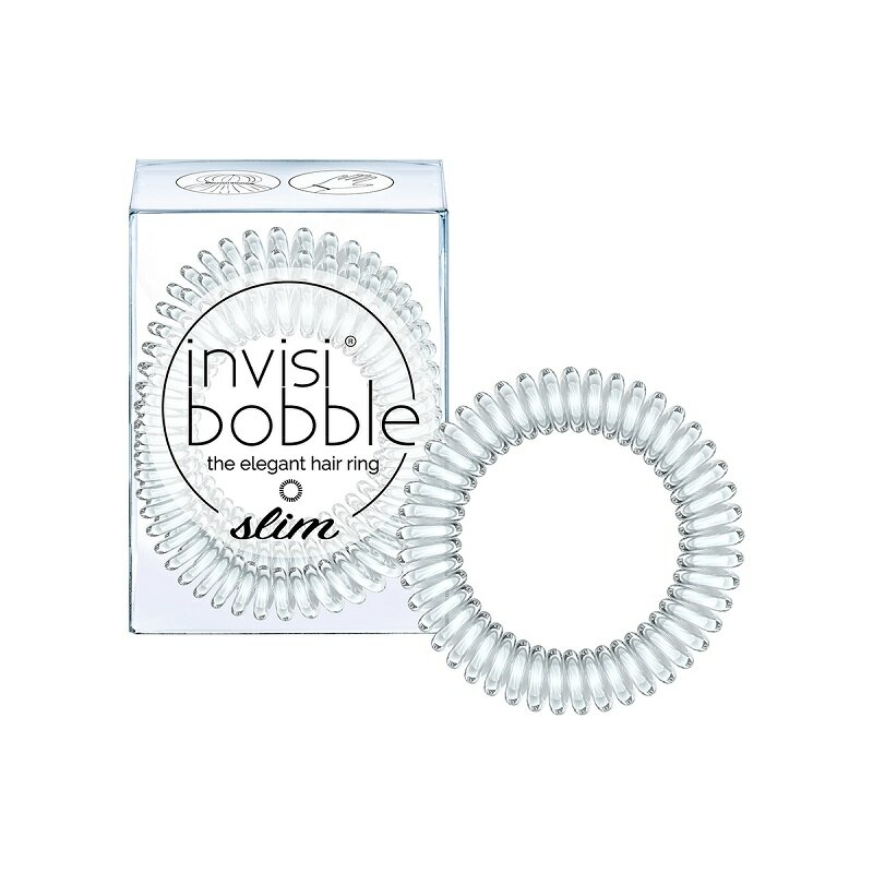 Invisibobble Резинка-браслет для волос Crystal Clear, с подвесом, 3 шт (Invisibobble, ) - фото №6
