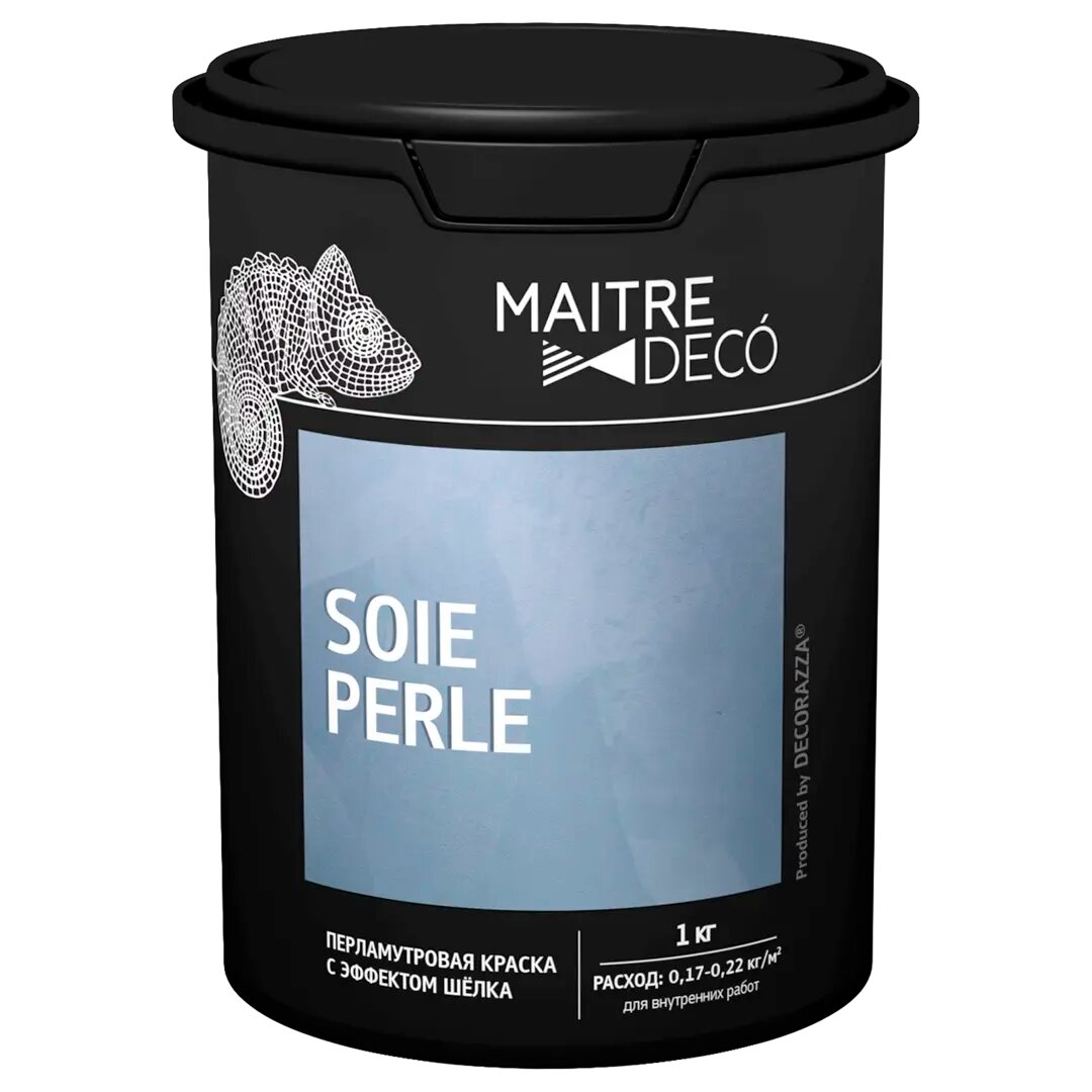 Краска декоративная Maitre Deco Soie Perle 1 кг цвет серо-бежевый