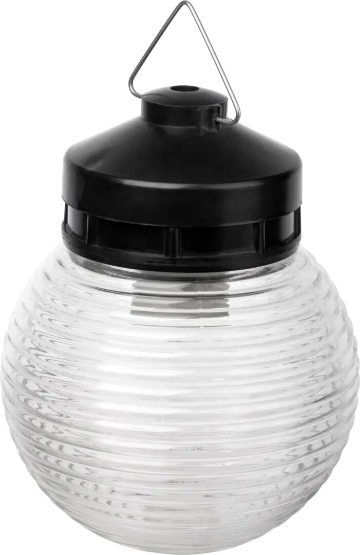 Светильник шар уличный TDM Electric Кольца 60 Вт IP54 цвет черный без опоры
