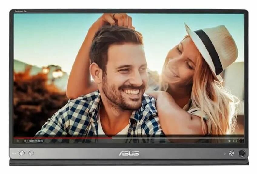 Монитор ASUS Portable MB16AP 15.6", темно-серый [90lm0381-b02170]