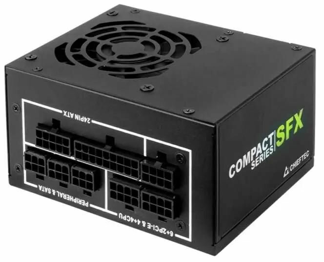 Блок питания CHIEFTEC Compact CSN-450C, 450Вт, 80мм, черный, retail