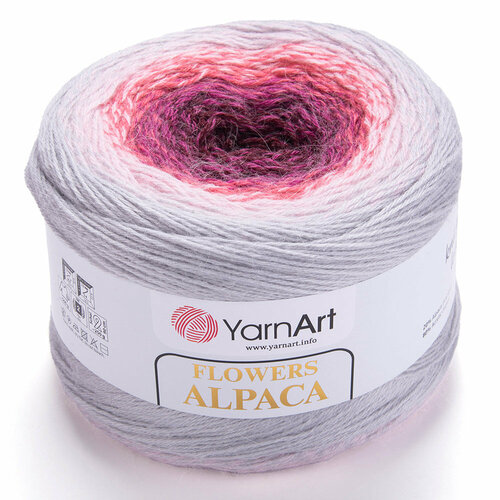 Пряжа для вязания YarnArt 'Flowers Alpaca' 250гр 940м (20% альпака, 80% акрил) (408), 2 мотка