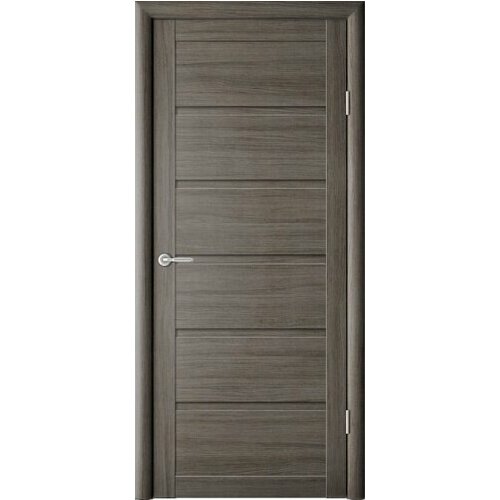 Межкомнатная дверь (дверное полотно) Albero Вена Эко-Шпон / Серый кедр / Глухое 80х200
