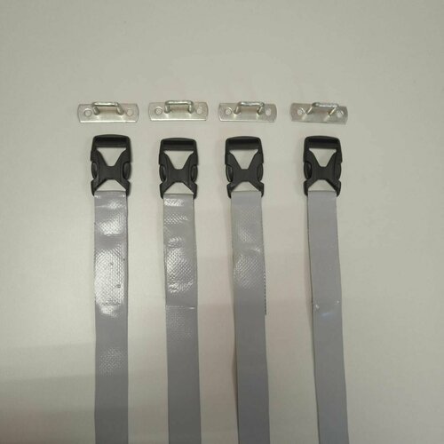 фото Ремешки для скрутки мягких окон со скобой, серые sds exclusive