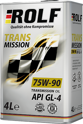 Масло трансмиссионное ROLF Transmission SAE 75W90 API GL-4 (4л)