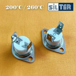 Комплект терморегуляторов (200-260C) для парогенератора SILTER super mini 2000, 2002, 2035, 2005.