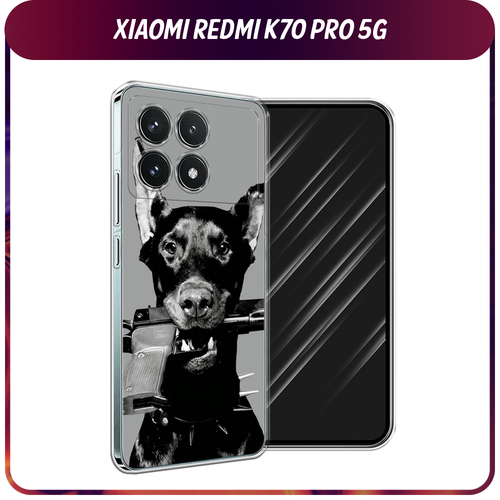 Силиконовый чехол на Xiaomi Redmi K70 Pro 5G/K70 5G / Сяоми Редми K70 Про 5G/K70 5G Доберман