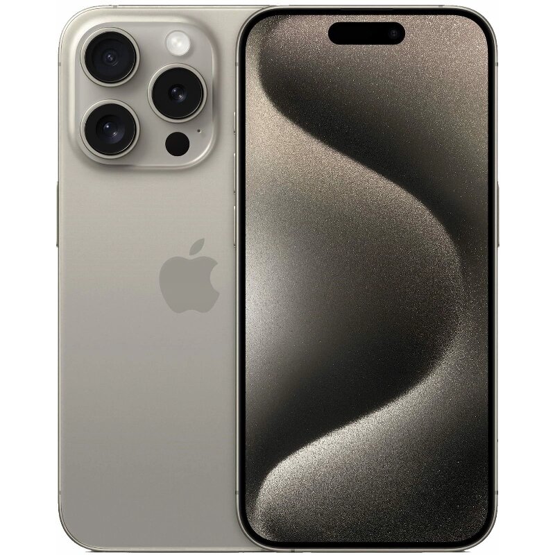 Смартфон Apple iPhone 15 Pro 128 ГБ, титан, Dual SIM (eSIM)