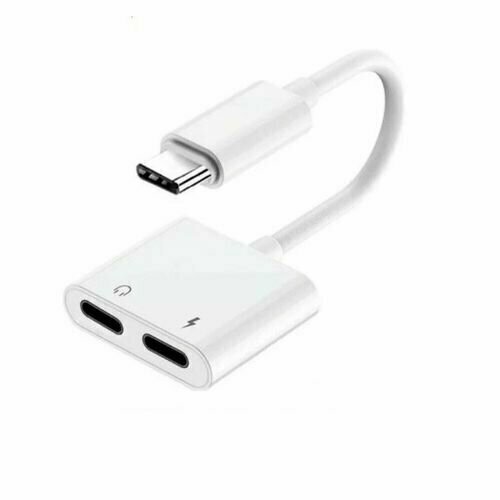 Переходник Type С на Type С и наушники Type С с зарядкой 494₽