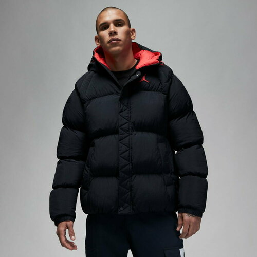 Куртка Jordan, размер XXL, черный куртка ripndip neon cat puffer jacket black s