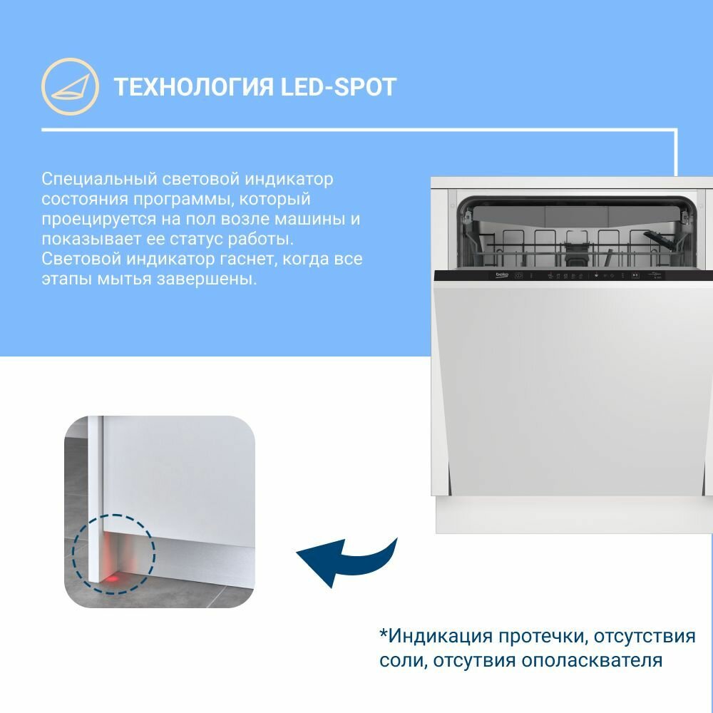 Встраиваемая посудомоечная машина Beko - фото №13