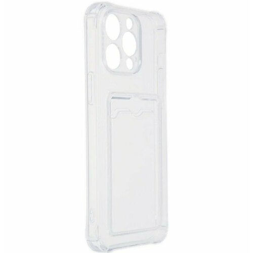 Чехол для Apple iPhone 15 Pro Zibelino Silicone Card Holder прозрачный чехол для apple iphone 14 zibelino silicone card holder прозрачный