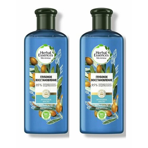 Herbal Essences Шампунь для волос Марокканское аргановое масло, глубокое восстановление, 250 мл, 2 шт herbal essences набор глубокое восстановление аргановое масло