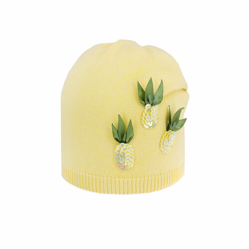 фото Шапка бини андерсен, размер 50-52, желтый