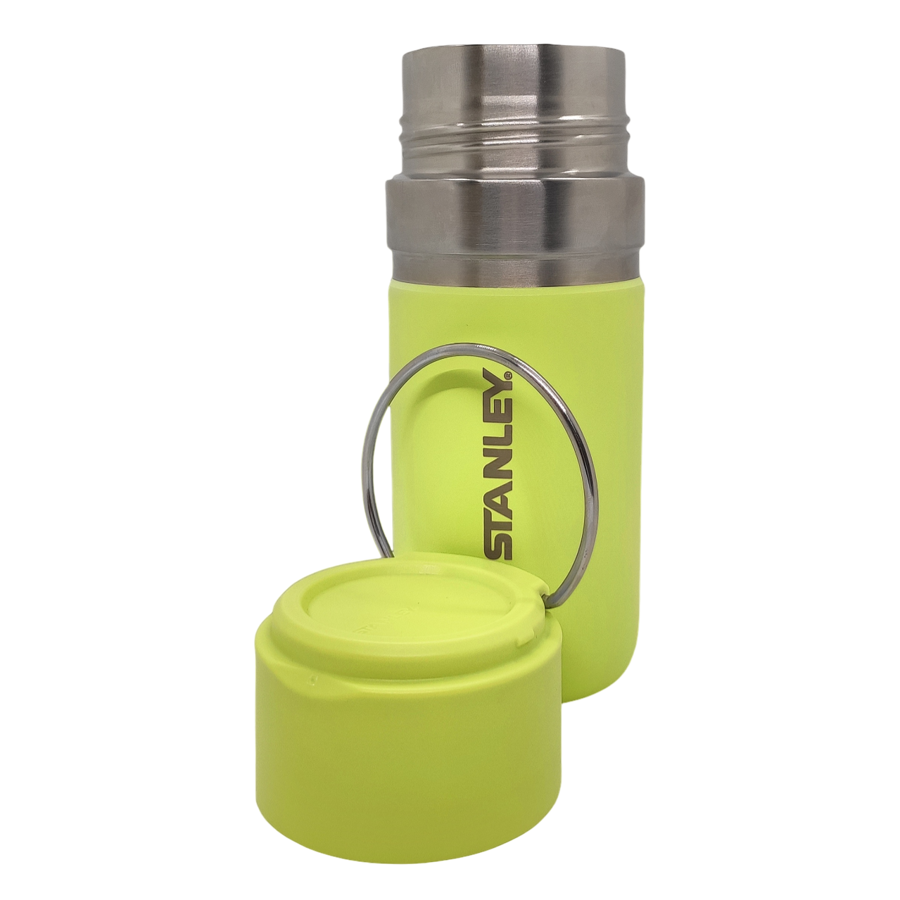 фото STANLEY (10-09557-033) Термос цвета цитрон "Go Bottle" 500мл/нержавеющая сталь/в поход/с собой/в подарок/для напитков/в поездку/в машину/с ручкой