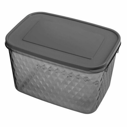 Контейнер Кристалл для замораживания и хранения продуктов, 1.7 л, пластик, черный