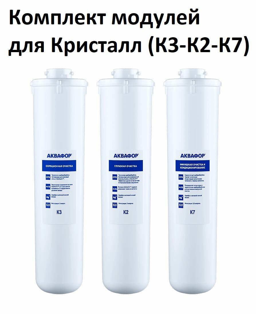 Комплект модулей сменных фильтрующих АКВАФОР К3-К2-К7