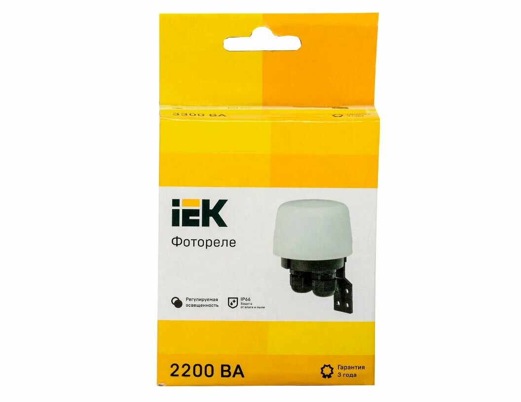 Iek LFR20-603-2200-K01 Фотореле ФР 603 макс нагрузка 2200ВА IP66 белый