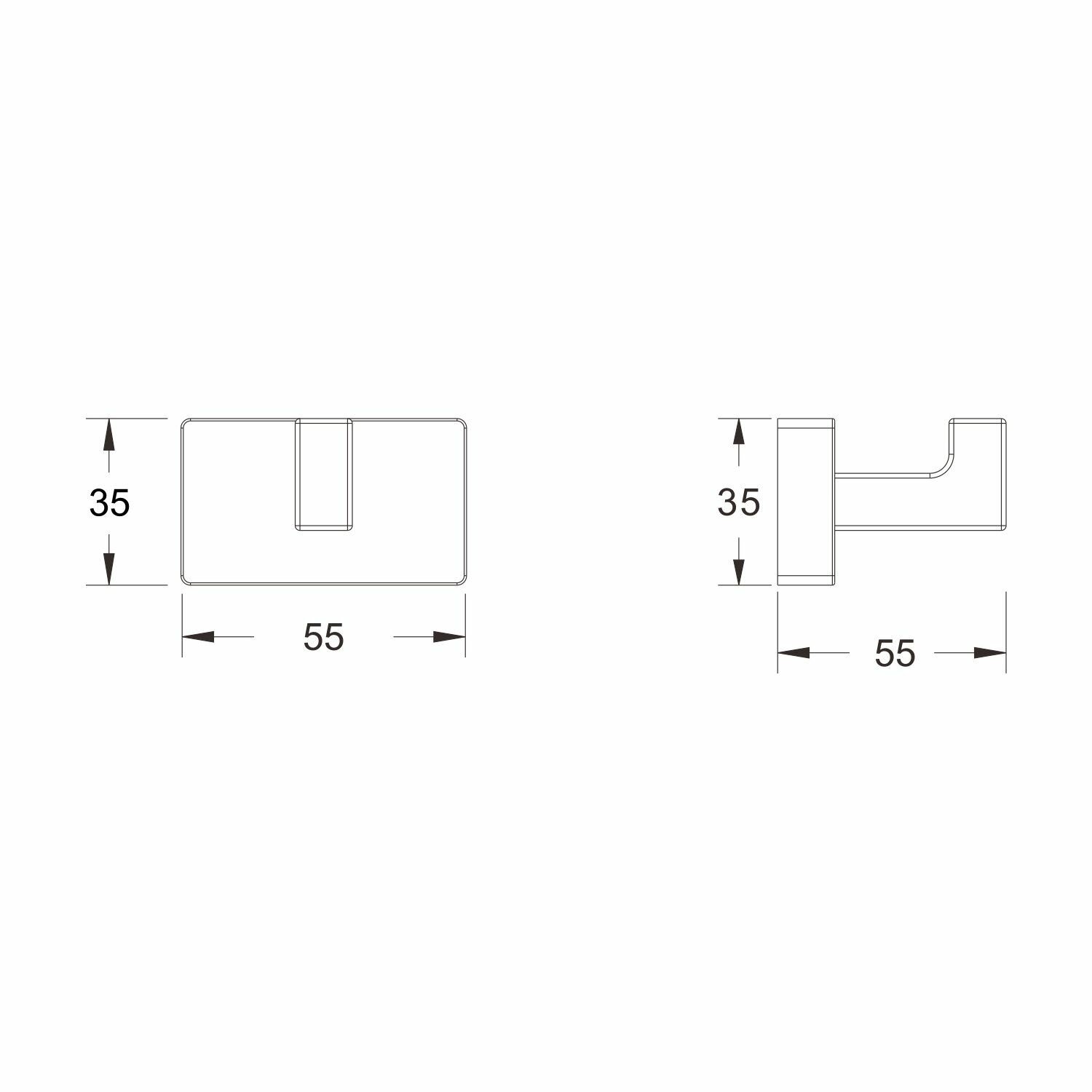 Крючок Shevanik SG5611C белый — фото 1