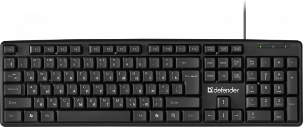 Defender Клавиатура Defender HB-520 Element 45527, черный (USB) (ret)
