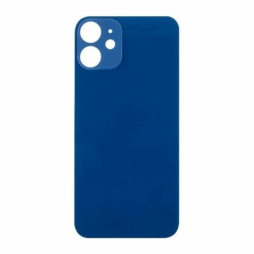 Задняя крышка для iPhone 12 mini, стекло, цвет синий, 1 шт.