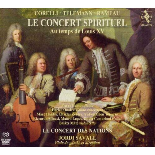 Audio CD Le Concert Spirituel - Au temps de Louis XV (1 CD) mendelssohn les 6 sonates pour orgue organ sonatas