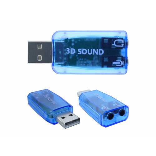 Внешняя звуковая карта USB 2.0 jack 3.5мм Plug & Play звуковая карта usb traa71 c media cm108 2 0