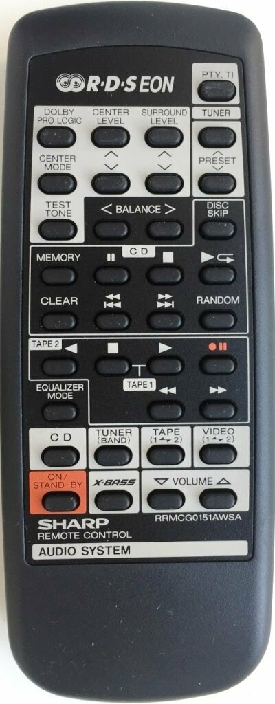 фото Пульт для SHARP AUDIO RRMCG0151AWSA