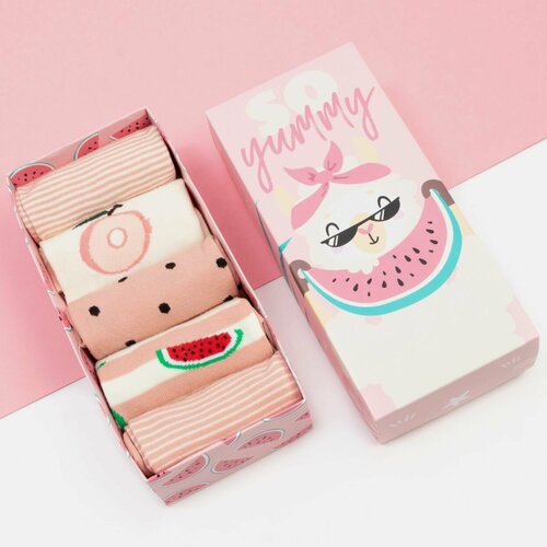 фото Носки kaftan, размер 35-38, розовый