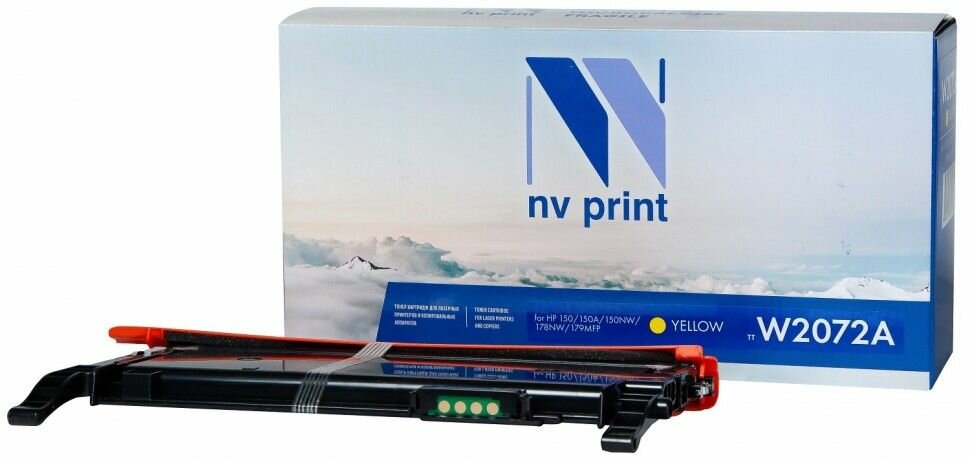 Тонер-картридж NV Print NV-W2072A, лазерный, желтый