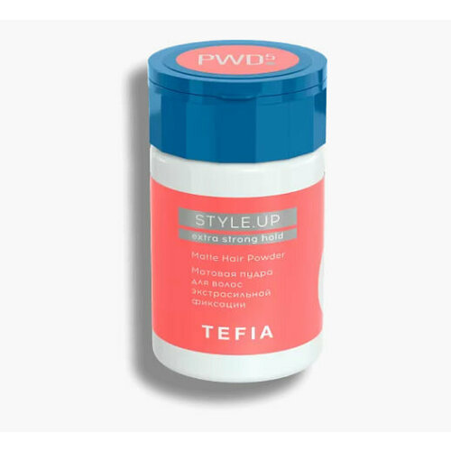 Tefia, Матовая пудра для укладки волос экстрасильной фиксации STYLE.UP, 8 гр.