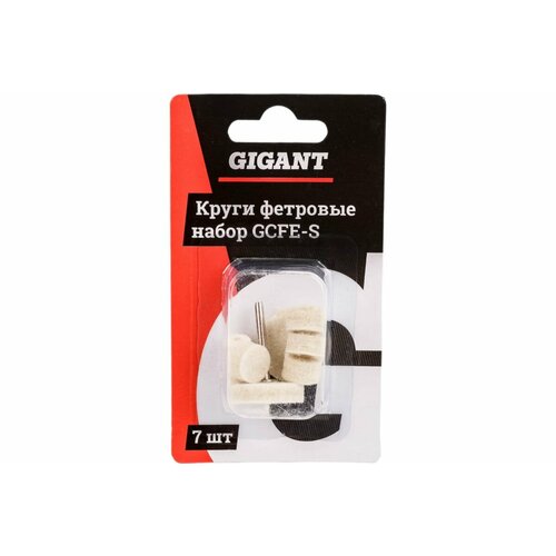 Фетровые круги набор 7 шт держатель Gigant GCFE-S 459₽
