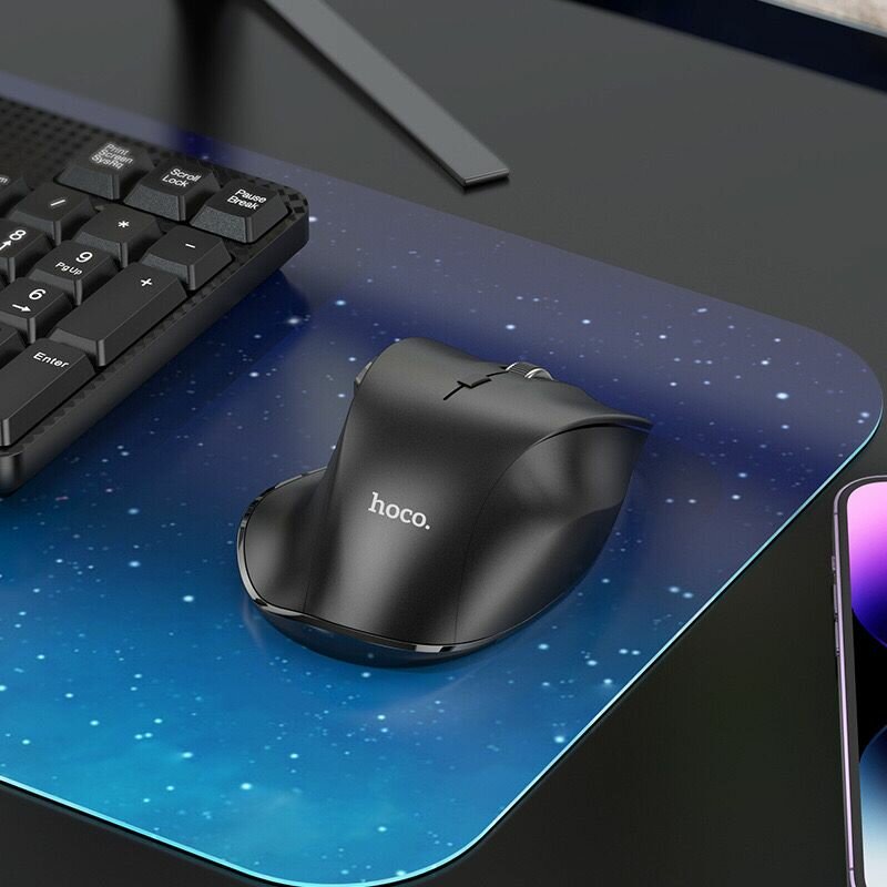 Беспроводная компьютерная мышка hoco GM24 , Bluetooth 5.2 , черная