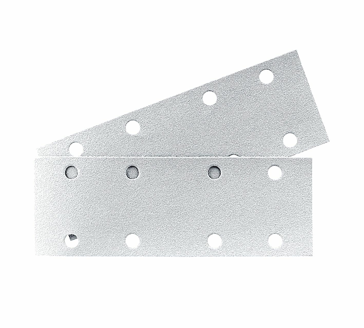 Абразивная полоса на липучке (Velcro) B322 8 отв, 81mm x 133mm, 10 шт, P180
