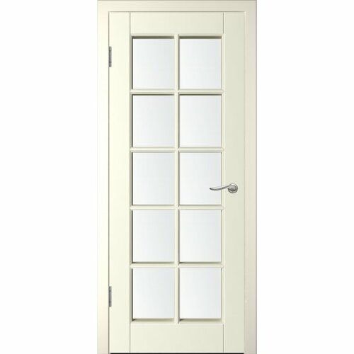 Межкомнатная дверь (дверное полотно) WanMark Скай-1 / ПО ваниль эмаль 80х200 межкомнатная дверь дверное полотно wanmark скай 1 пг серая эмаль 70х200