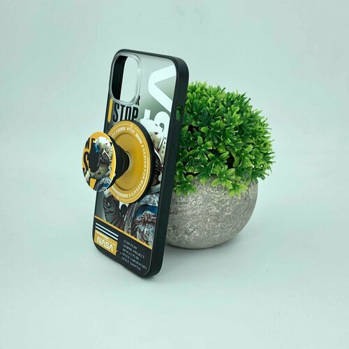 Чехол с MagSafe попсокетом для Apple iPhone 14 Pro Max / Эпл Айфон 14 Про Макс