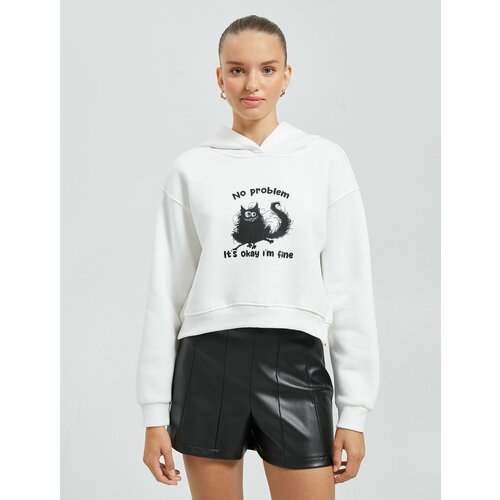 фото Худи koton, размер xl, бежевый