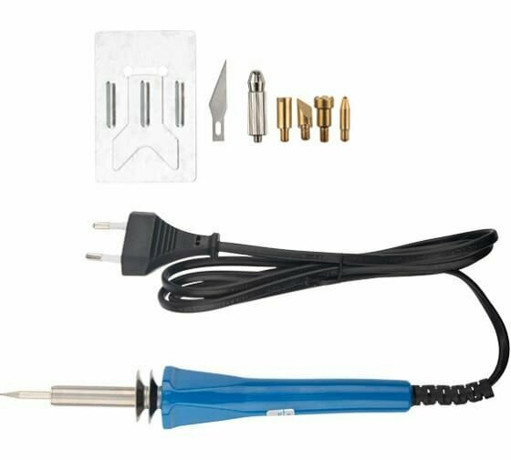 Выжигатель REXANT (набор паяльник-выжигатель) 6 насадок подставка 230 В/30 Вт